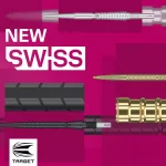 Kovové hroty Target Swiss Storm Quartz čierne, 30mm - 3ks