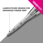 Kovové hroty Target Swiss Storm Onyx strieborné, 26mm - 3ks