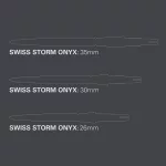 Kovové hroty Target Swiss Storm Onyx strieborné, 30mm - 3ks