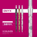 Kovové hroty Target Swiss Storm Onyx strieborné, 30mm - 3ks