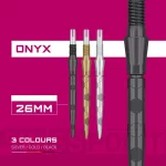 Kovové hroty Target Swiss Storm Onyx čierne, 26mm - 3ks