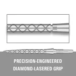 Hroty na steel šípky TARGET Swiss Point Storm Diamond 26mm, strieborné - 3ks