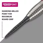 Hroty na steel šípky TARGET Swiss Point Storm Diamond 30mm, čierne - 3ks