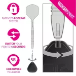 Hroty na steel šípky TARGET Swiss Point Storm Diamond 30mm, čierne - 3ks