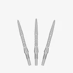 Náhradné hroty na steel šípky Target Swiss Storm Surge strieborné, 26mm - 3ks