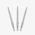 Náhradné hroty na steel šípky Target Swiss Storm Surge strieborné, 30mm - 3ks