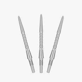 Náhradné hroty na steel šípky Target Swiss Storm Surge strieborné, 30mm - 3ks