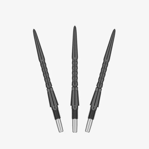 Náhradné hroty na steel šípky Target Swiss Storm Surge čierne, 30mm - 3ks