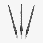 Náhradné hroty na steel šípky Target Swiss Storm Surge čierne, 35mm - 3ks