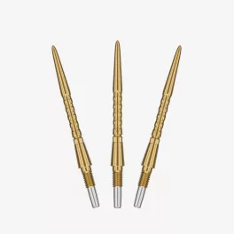 Náhradné hroty na steel šípky Target Swiss Storm Surge zlaté, 30mm - 3ks