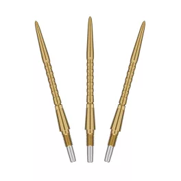 Náhradné hroty na steel šípky Target Swiss Storm Surge zlaté, 35mm - 3ks