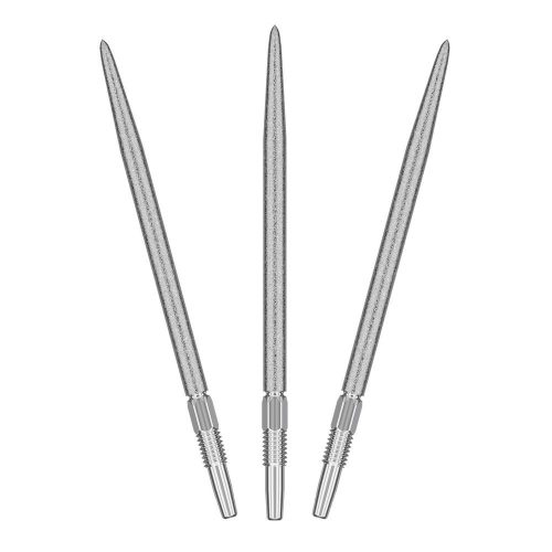 Náhradné hroty na steel šípky Target Swiss SLK strieborné, 42mm - 3ks