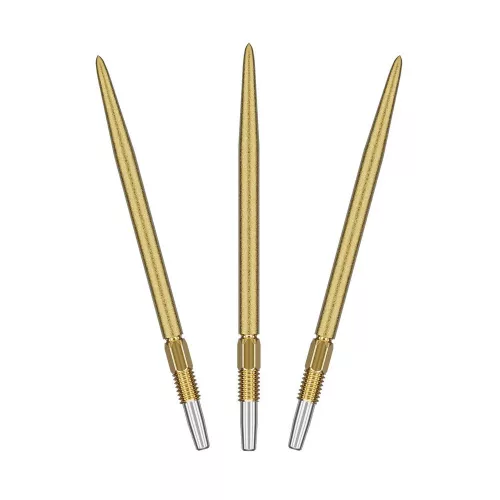 Náhradné hroty na steel šípky Target Swiss SLK zlaté, 35mm - 3ks