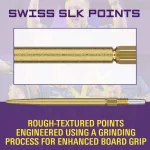 Náhradné hroty na steel šípky Target Swiss SLK zlaté, 35mm - 3ks