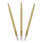 Náhradné hroty na steel šípky Target Swiss SLK zlaté, 42mm - 3ks