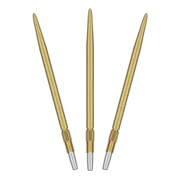 Náhradné hroty na steel šípky Target Swiss SLK zlaté, 42mm - 3ks