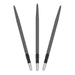 Náhradné hroty na steel šípky Target Swiss SLK čierne, 42mm - 3ks