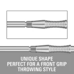 Hroty na šípky Target Swiss Storm RST strieborné 42mm 3ks