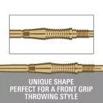 Hroty na šípky Target Swiss Storm RST zlaté 30mm 3ks