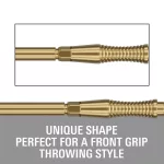 Hroty na šípky Target Swiss Storm RST zlaté 42mm 3ks