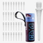 Plastové hroty na soft šípky Target CRYO biele 2BA závit 30ks