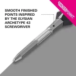 Hroty na šípky TARGET Swiss Point Elysian Archetype 43 strieborné 42mm