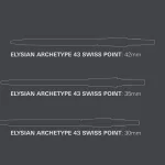 Hroty na šípky TARGET Swiss Point Elysian Archetype 43 strieborné 42mm