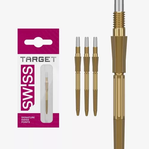 Hroty na šípky TARGET Swiss Point Elysian Archetype 43 zlaté 30mm