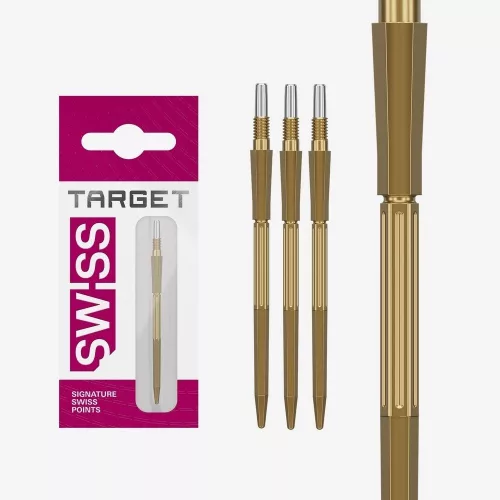 Hroty na šípky TARGET Swiss Point Elysian Archetype 43 zlaté 42mm