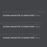 Hroty na šípky TARGET Swiss Point Elysian Archetype 43 zlaté 42mm