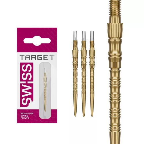 Hroty na šípky TARGET Swiss Point TRB zlaté 35mm