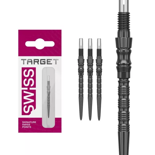 Hroty na šípky TARGET Swiss Point TRB čierne 30mm