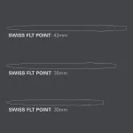 Hroty na šípky Target Swiss Point FLT strieborné 30mm 3ks