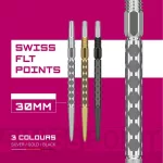 Hroty na šípky Target Swiss Point FLT strieborné 30mm 3ks