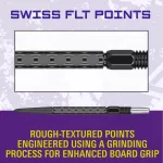 Hroty na šípky Target Swiss Point FLT čierne 30mm 3ks