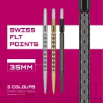 Hroty na šípky Target Swiss Point FLT čierne 35mm 3ks
