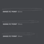 Hroty na šípky Target Swiss Point FLT čierne 42mm 3ks
