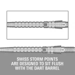 Hroty na šípky Target Swiss Point Chrono Storm strieborné 30mm 3ks