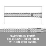 Hroty na šípky Target Swiss Point Chrono Storm strieborné 35mm 3ks