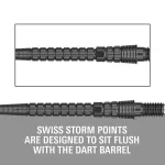 Hroty na šípky Target Swiss Point Chrono Storm čierne 30mm 3ks