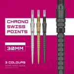 Hroty na šípky Target Swiss Point Chrono Storm čierne 30mm 3ks