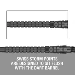 Hroty na šípky Target Swiss Point Chrono Storm čierne 35mm 3ks
