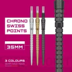 Hroty na šípky Target Swiss Point Chrono Storm čierne 35mm 3ks