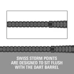 Hroty na šípky Target Swiss Point Chrono Storm čierne 42mm 3ks
