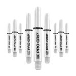 Násadky na šípky TARGET Pro Grip krátke, biele, 9 ks