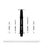 Násadky na šípky TARGET Pro Grip stredné 41mm, biele, 9 ks