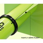 Násadky na šípky Target Pro Grip lime zelené, stredné 41mm, 9ks