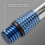 Násadky na šípky Target Phil Taylor Power Gx2 Titanium, dlhé 34mm