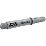 Násadky na šípky STAR WARS TARGET Pro Grip sivé, krátke 34mm