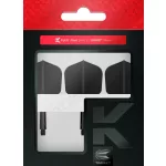 Letky a násadky na šípky v jednom Target K-Flex čierne, No6 letky a krátke násadky